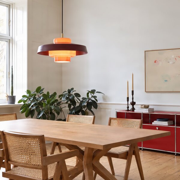 Závěsná svítidlo NOLA, Rico, Červená, Jídelna, Kov, Design