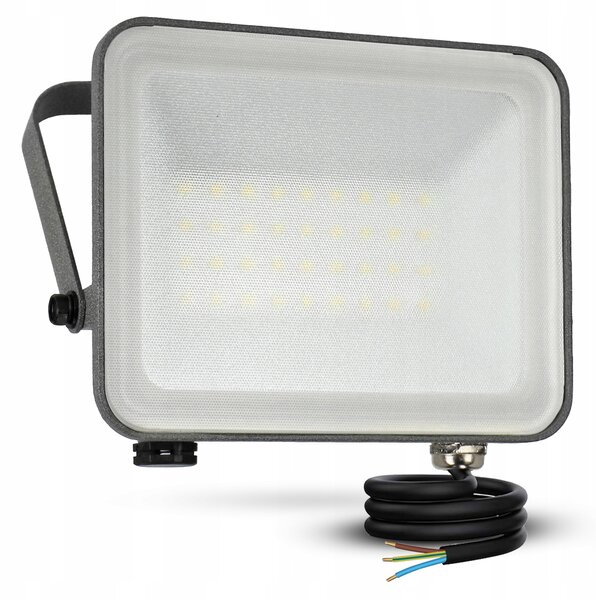 LED reflektor 30 W, IP65, neutrální bílá, úhel 120°, 14 × 11 × 3 cm