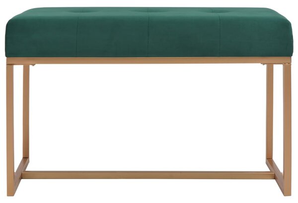 Lavice 80 cm zelená sametová 247555