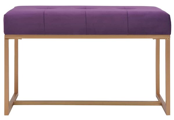 Lavice 80 cm fialová sametová 247557