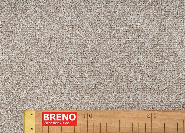 Breno Metrážový koberec AMARA 42 béžový, šíře 400 cm, Béžová