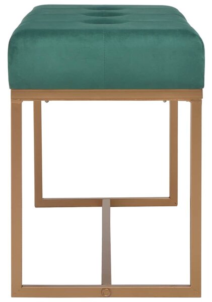 Lavice 80 cm zelená sametová 247555