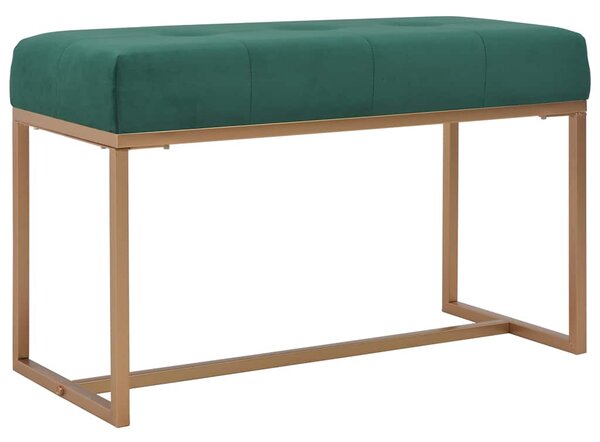Lavice 80 cm zelená sametová 247555