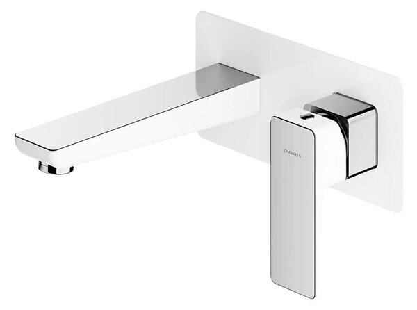 OMNIRES PM7415CRB-Umyvadlová baterie pro podomítkovou instalaci PARMA chrom/bílá