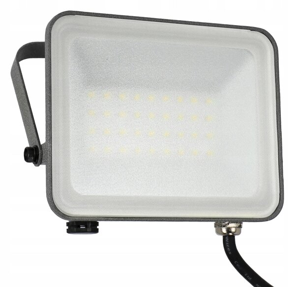 LED reflektor 30 W, IP65, neutrální bílá, úhel 120°, 14 × 11 × 3 cm