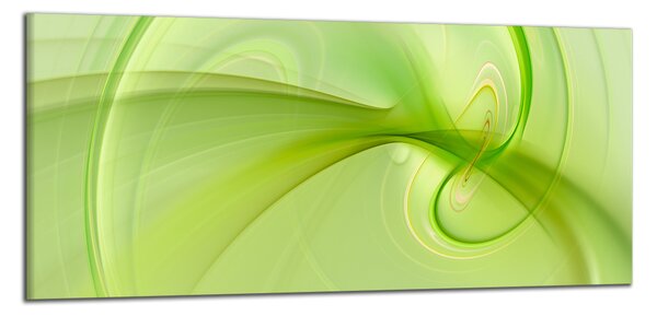 Moderní obraz Zelená abstrakce vlna