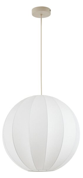 Závěsná svítidlo NOLA, Elovie, stmívatelné, Bílá, Obývací pokoj, Tkanina / Textil, Skandinávský