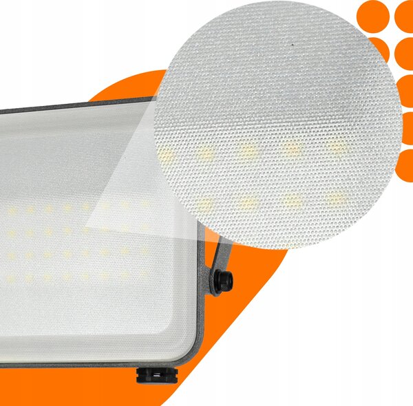 LED reflektor 50 W, IP65, neutrální bílá, úhel 120°, 17,5 × 12,5 × 3 cm