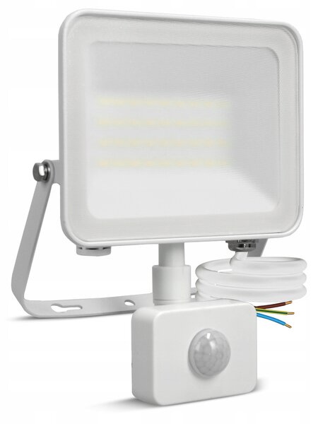 LED reflektor 30 W, 2700 lm, IP65, neutrální bílá, úhel 120°, 19 × 15,5 × 3 cm