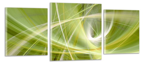 Obraz na stěnu Zelená abstrakce panorama