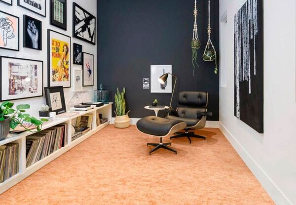 Breno Metrážový koberec SERENADE 313 (Ultratex) teplý oranžový melír s leskem, šíře 400 cm