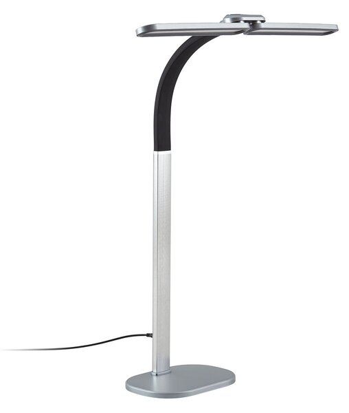 Stolní lampa Arcchio, Fynnon, stmívatelné, Šedá, Pracovna, Kov, Moderní