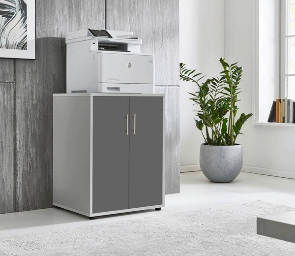 SKŘÍŇ NA ŠANONY, antracitová, šedá, 54/74/50 cm MID.YOU - Online Only kancelářský nábytek, Online Only
