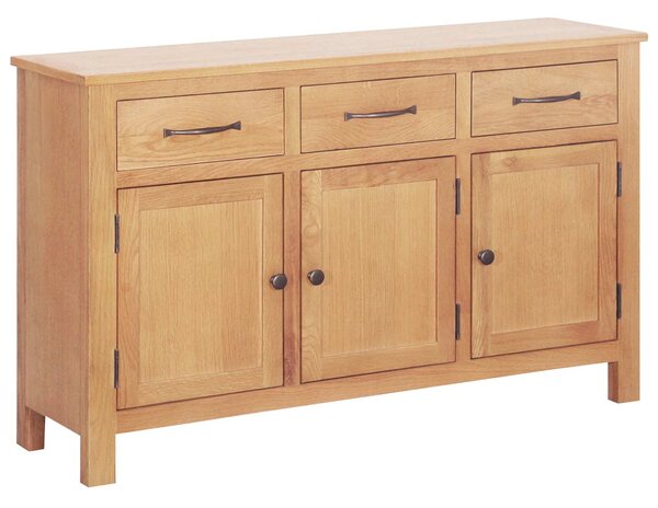 Servírovací skříň Hnědá 112 x 33.5 x 70 cm Pevné dubové dřevo 247598