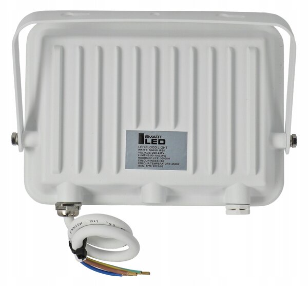 LED reflektor 50 W, 4500 lm, IP65, neutrální bílá, úhel 120°, 17,5 × 12,5 × 3 cm