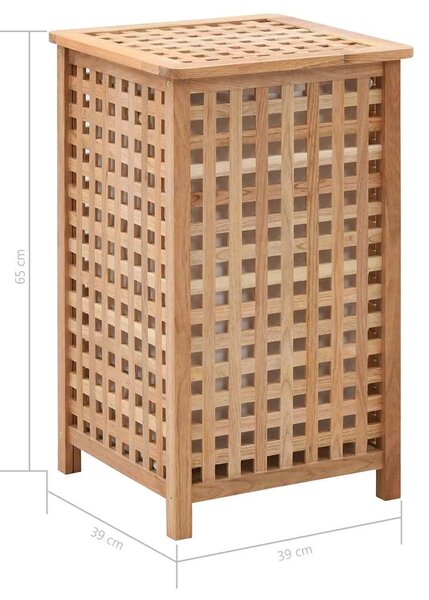 Koš na prádlo 39 x 39 x 65 cm masivní ořechové dřevo 247603
