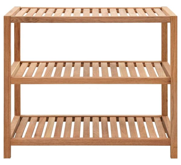 Koupelnový regál masivní ořechové dřevo 64 x 40 x 55 cm 247606