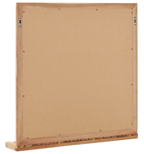 Koupelnové zrcadlo 60 x 12 x 62 cm masivní ořechové dřevo 247605