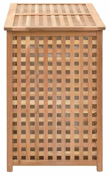 Koš na prádlo 87,5 x 46 x 67 cm masivní ořechové dřevo 247604