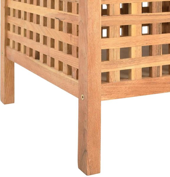 Úložná lavice 93 x 49 x 49 cm masivní ořechové dřevo 247608
