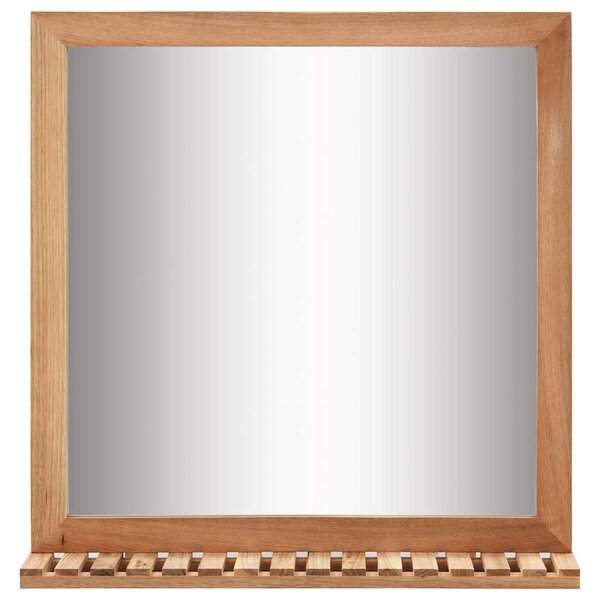 Koupelnové zrcadlo 60 x 12 x 62 cm masivní ořechové dřevo 247605