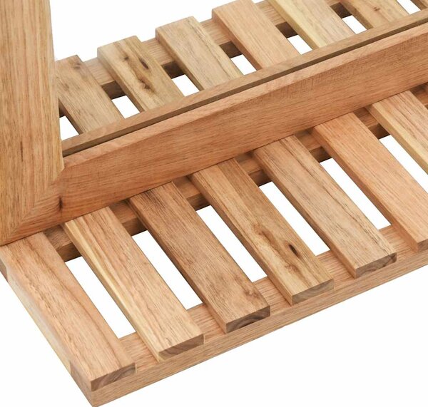 Koupelnové zrcadlo 60 x 12 x 62 cm masivní ořechové dřevo 247605