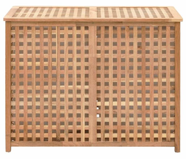 Koš na prádlo 87,5 x 46 x 67 cm masivní ořechové dřevo 247604