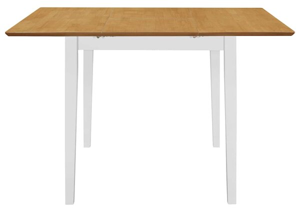 Rozkládací jídelní stůl bílý (80–120) x 80 x 74 cm MDF 247625