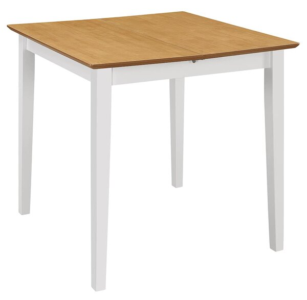 Rozkládací jídelní stůl bílý (80–120) x 80 x 74 cm MDF 247625