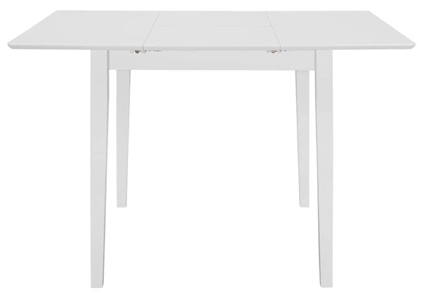 Rozkládací jídelní stůl bílý (80–120) x 80 x 74 cm MDF 247626