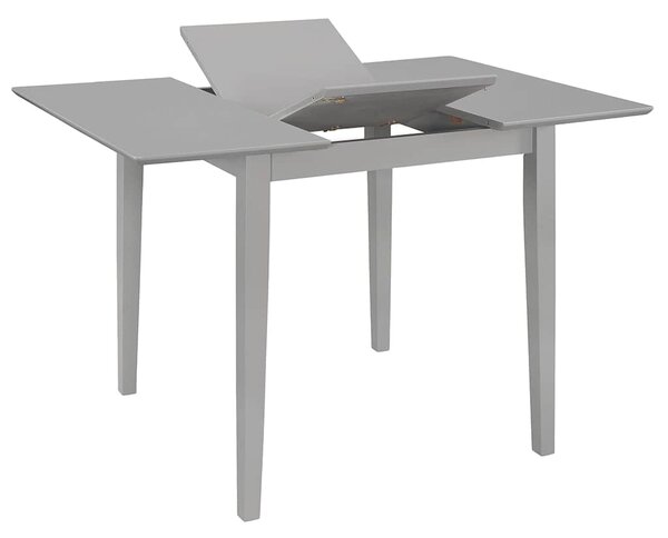 Rozkládací jídelní stůl šedý (80–120) x 80 x 74 cm MDF 247627