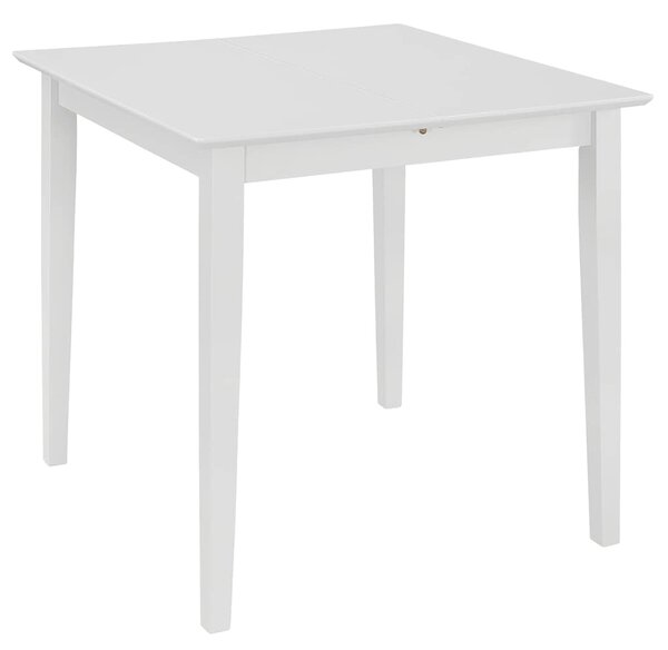 Rozkládací jídelní stůl bílý (80–120) x 80 x 74 cm MDF 247626