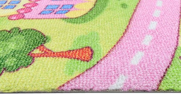 Breno Metrážový koberec SWEET TOWN 26 – růžová silnice, šíře 400 cm