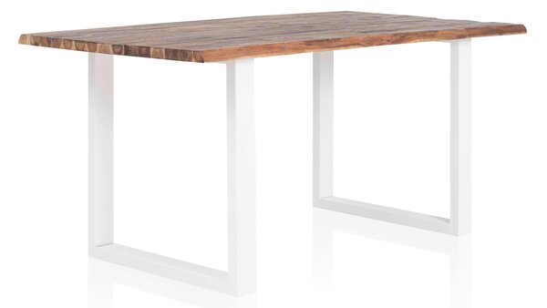 JÍDELNÍ STŮL, přírodní barvy, bílá, 140/80/75 cm MID.YOU - Jídelní stoly, Online Only
