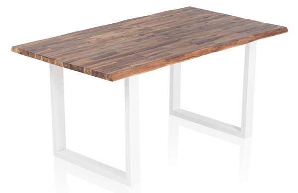 JÍDELNÍ STŮL, přírodní barvy, bílá, 140/80/75 cm MID.YOU - Jídelní stoly, Online Only