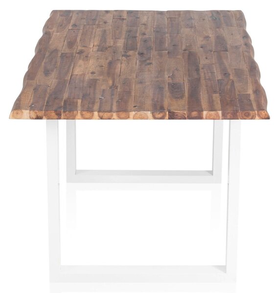 JÍDELNÍ STŮL, přírodní barvy, bílá, 140/80/75 cm MID.YOU - Jídelní stoly, Online Only