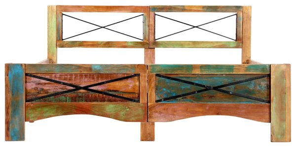 Rám postele masivní recyklované dřevo 140 x 200 cm 247666