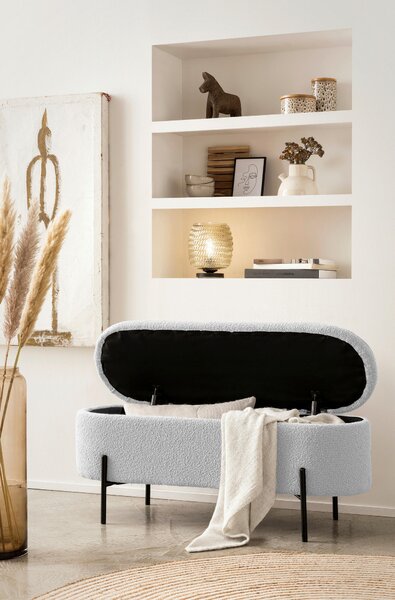 TABURETOVÁ LAVICE, textil, Livetastic - Taburety, Online Only