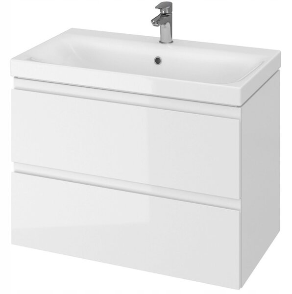 Cersanit Moduo, závěsná skříňka pod umyvadlo 80cm, bílá, S929-008