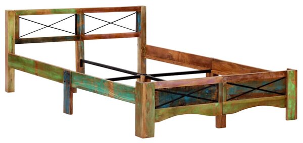Rám postele masivní recyklované dřevo 140 x 200 cm 247666