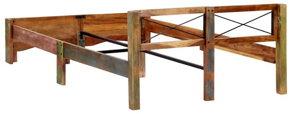 Rám postele masivní recyklované dřevo 140 x 200 cm 247666