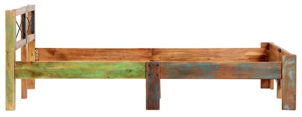 Rám postele masivní recyklované dřevo 140 x 200 cm 247666