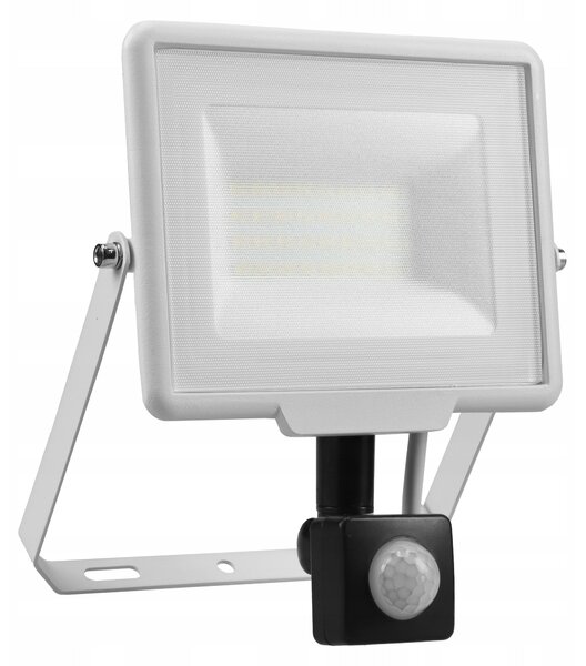 LED reflektor 30 W s pohybovým čidlem, IP65, úhel 120°, 152 × 120 × 30 mm