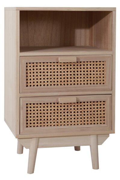 KOMODA, paulovnie, ratan, přírodní barvy, 42/68/36 cm Livetastic - Šuplíkové komody, Online Only