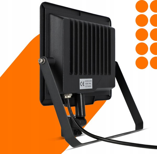 LED reflektor 100 W, 4500 K, IP65, úhel 120°, 24 × 23 × 3 cm