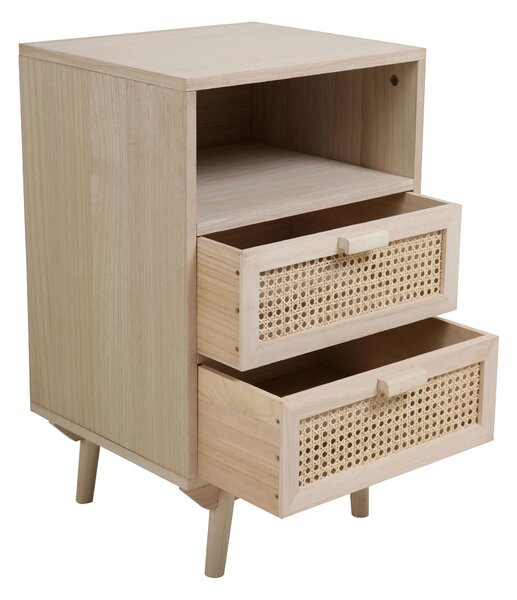 KOMODA, paulovnie, ratan, přírodní barvy, 42/68/36 cm Livetastic - Šuplíkové komody, Online Only