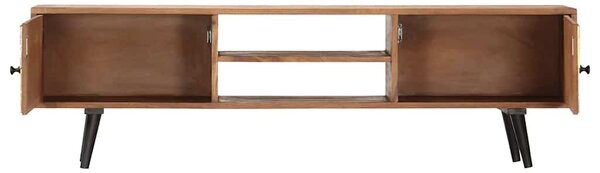 TV stolek 140 x 30 x 40 cm masivní akáciové dřevo 247682