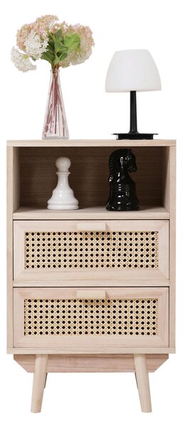 KOMODA, paulovnie, ratan, přírodní barvy, 42/68/36 cm Livetastic - Šuplíkové komody, Online Only