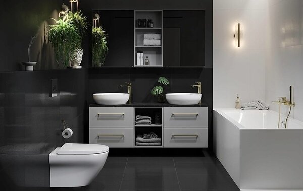 Cersanit Larga Oval, závěsný bidet CleanOn, bílá, K120-006