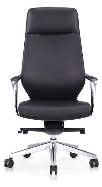 OTOČNÁ ŽIDLE, vzhled kůže, černá, barvy stříbra Livetastic - Online Only kancelářské židle, Online Only